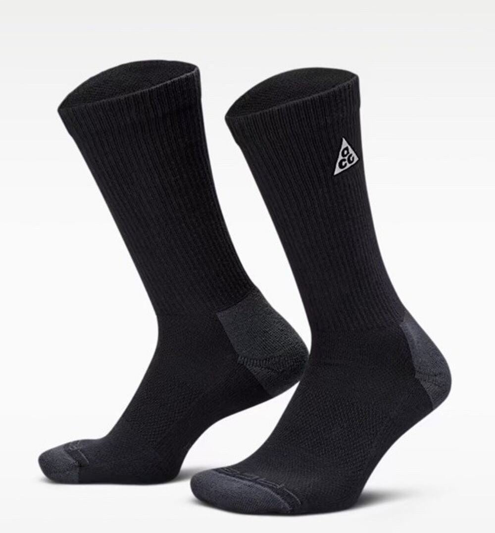 Nike ACG Everyday Elevated Black Crew Socks Size L Large (9.5 - 12) IH8647-010